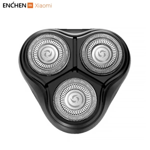 สินค้า Enchen  อะไหล่ชุดหัวมีดโกนสำรองเปลี่ยน หัวใบมีดโกน Black Stone (สีเงิน) ใบมีดโกนหนวด เครื่องโกนหนวดไฟฟ้า