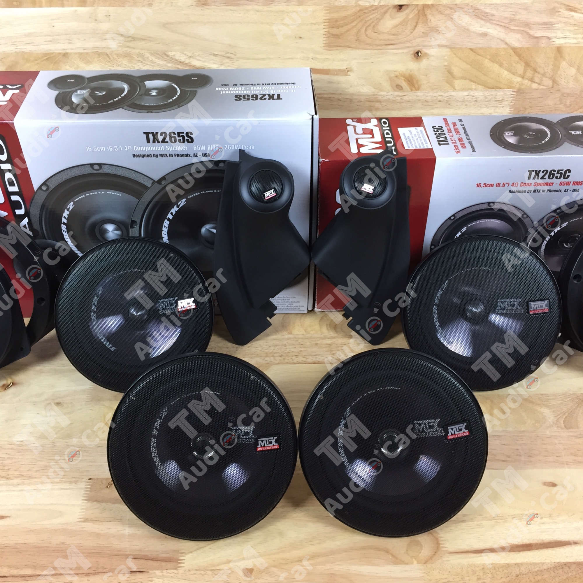 หูช้างตรงรุ่น ISUZU D-MAX / CHEVCOROLADO 2002-2011 + ลำโพง 6.5” MTX-TX265S + MTX-TX265C + ฐานรองลำโพง จำนวน 2คู่ ราคา 5,050 บาท*ส่งฟรี