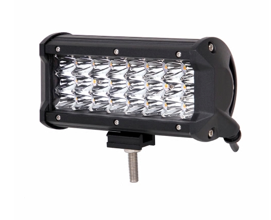 สุดคุ้ม !! สปอร์ตไลท์ไฟรถยนต์ 72W รุ่น 2 แสง (white/umber) ปรับได้ 5 Step ในโคมเดียว ไฟหน้ารถ ไฟท้าย โคมไฟรถยนต์ ไฟฉุกเฉินรถยนต์ อะไหร่รถยนต์สำหรับติดตั้งไฟรถยนต์ มอเตอร์ไซต์ มอไซค์ บิ๊กไบท์ ออฟโรด - LED Light Bar Dual Colors12V–24Vงานพรีเมี่ยม 1 โคม