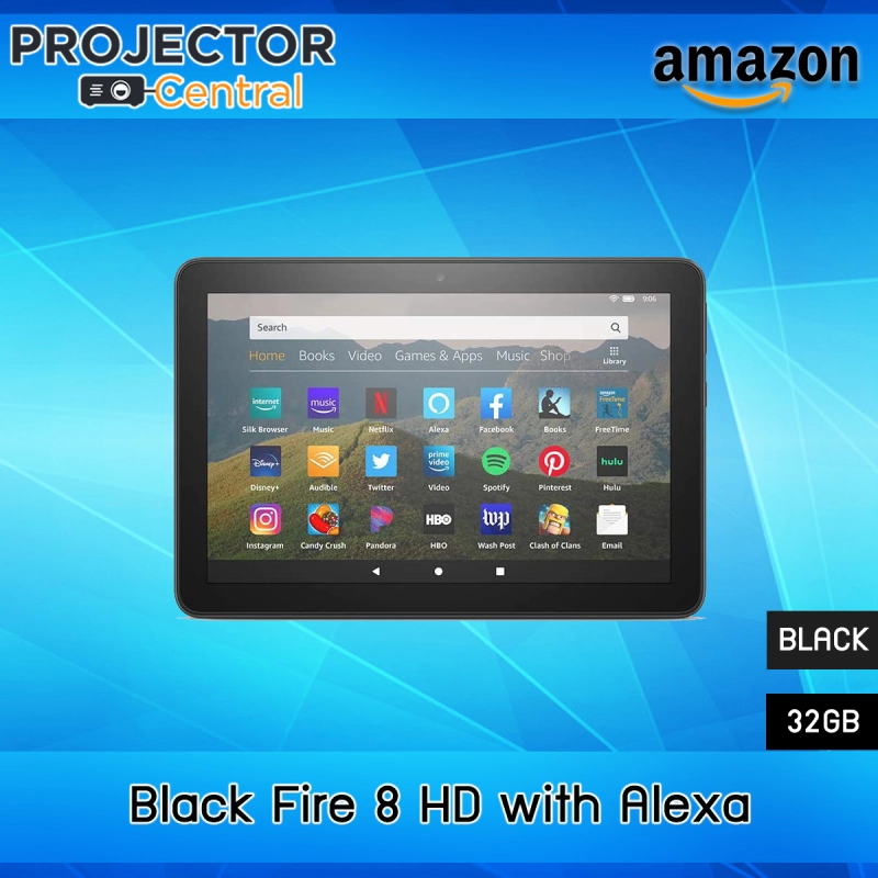ภาพหน้าปกสินค้าAmazon Fire HD 8 Tablet (10th Gen) 8" 1080p HD Display, 32 GB, 64 GB, Designed for Portable Entertainment ( สามารถออกใบกำกับภาษีได้ )