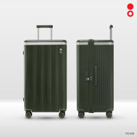 ECHOLAC Dynasty Trunk (PC142K) 30 นิ้ว | กระเป๋าเดินทางทรง Trunk ซิปคู่กันกรีด ล้อใหญ่ 60mm EchoLite PC TSA008
