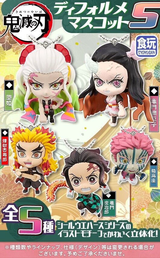 Mini Figure Keychain Vol.5 Demon Slayer Kimetsu no Yaiba Candy Toy BANDAI ราคา 129 บาท*ส่งฟรี