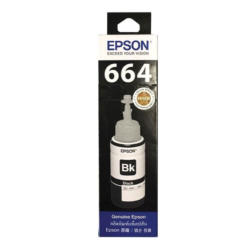 EPSON 664 รุ่น 6641,BK / T6642,C / T6643,M / T6644,Y หมึกเติมแท้พร้อมกล่อง