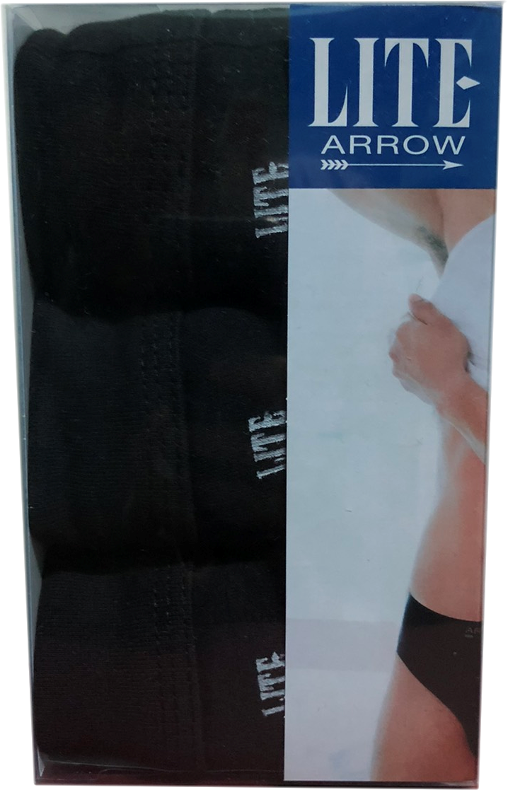 กางเกงใน ชาย ARROW LITE ทรง HALF ขอบ SPENDEX สีผสม ขาว ดำ เทา (3 ชิ้น) Size M L XL แอร์โรว แอโรว กางเกงใน กางเกงในชาย 4 สีให้เลือก ขาว ดำ กรม เทา ใส่สบาย เย็น นุ่ม