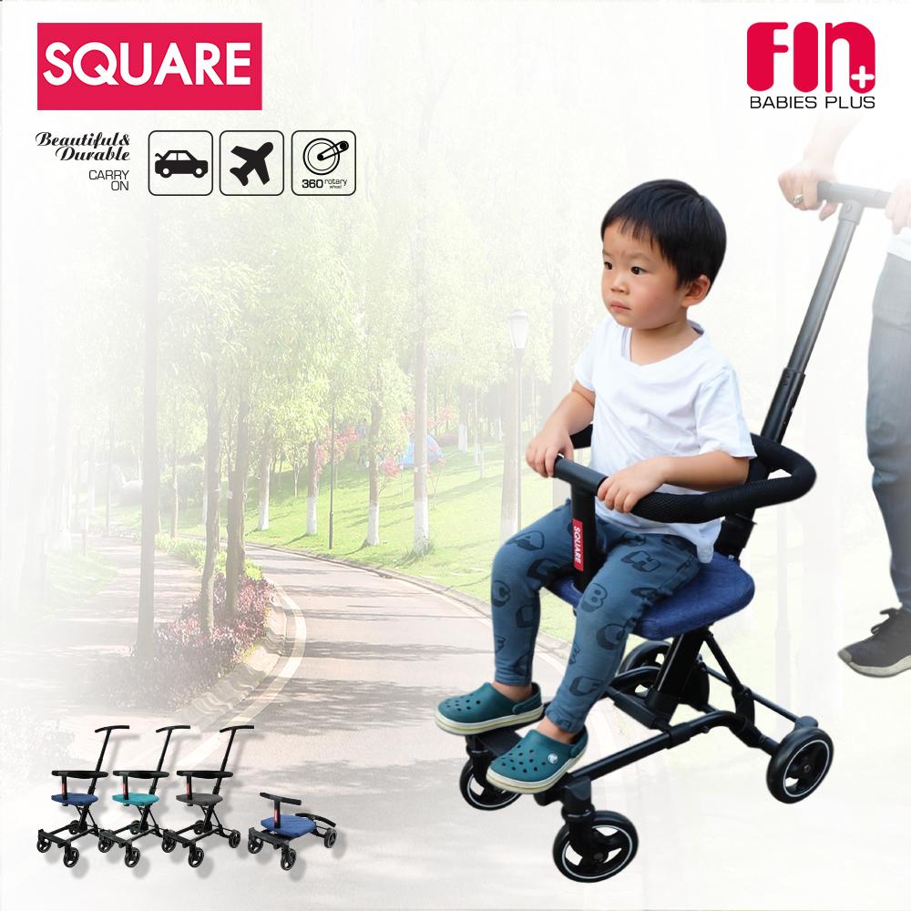 FIN BABIESPLUS รถเข็นเด็ก SQUARE 3 IN 1 พับเก็บได้ พกพาสะดวก รุ่น CARSQUARE