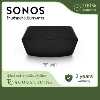 Sonos ลำโพง รุ่น Five - | ลำโพง การเชื่อมต่อแบบไร้สาย | Multi-Room Wireless Home Speaker - สีดำ พร้อมจัดส่งต้นเดือนตุลาคม)