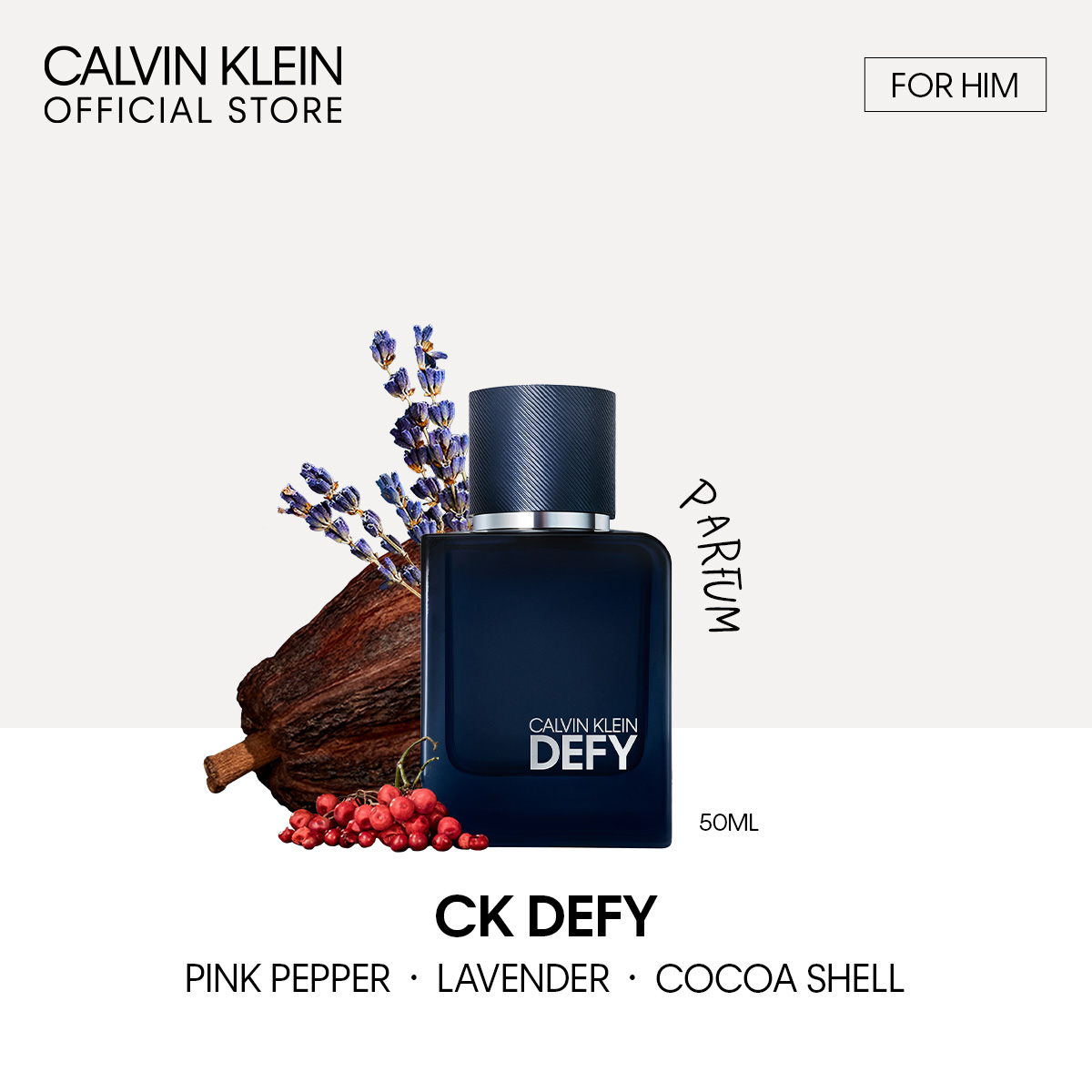 Calvin Klein Defy Perfume for Men 50ml - Edp for Him (Male Perfume) ราคา 3,540 บาท*ส่งฟรี