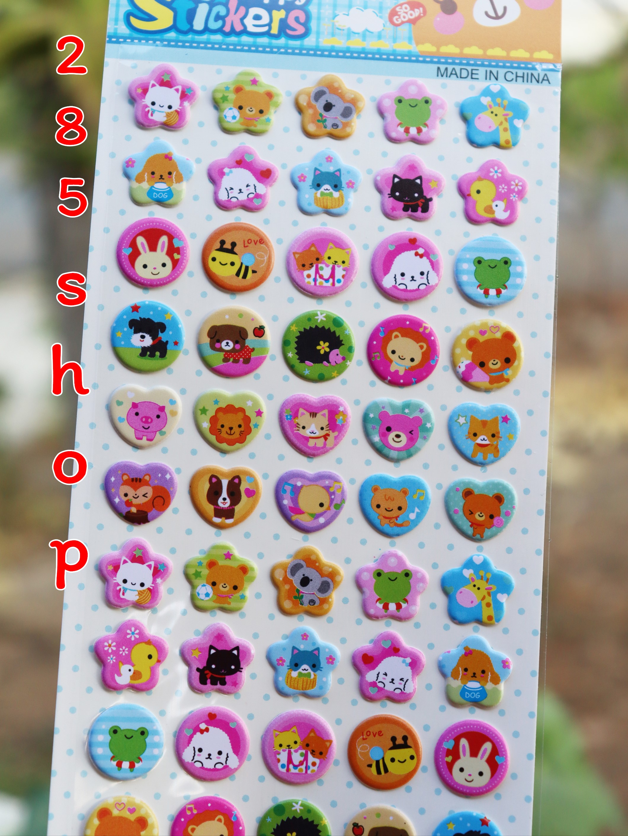 สติ๊กเกอร์นูนเกาหลี 3D เกรดเอ ขนาด 10x24 cm สีสวยลายน่ารัก Kids Stickers 3D PVC Korea สินค้าพร้อมส่ง สินค้าในประเทศไทย