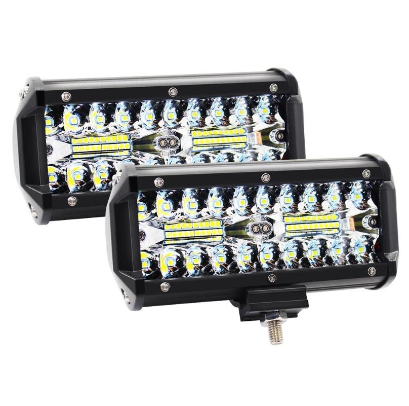 ส่งฟรี + จัดโปร X2 เเพ็คคู่ !! LED LIGHT BAR 120W สปอร์ตไลท์ไฟรถยนต์led ไฟหน้ารถ ไฟท้าย ไฟตัดหมอก รุ่น High CLASS 3 Row 12V-24V เเสงขาว งานพรีเมี่ยม