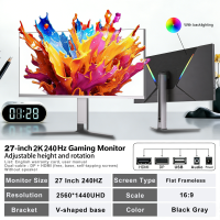 EXPOSE จอคอมพิวเตอร์ 24 นิ้ว จอคอม 144hz monitor 24 นิ้ว จอคอม 165hz จอโค้ง เต็มจอไร้ขอบ จอคอมพิวเตอร์ Ultra HD LED IPS 1MS HDMI/DP/VGA รับประกัน 3ปี