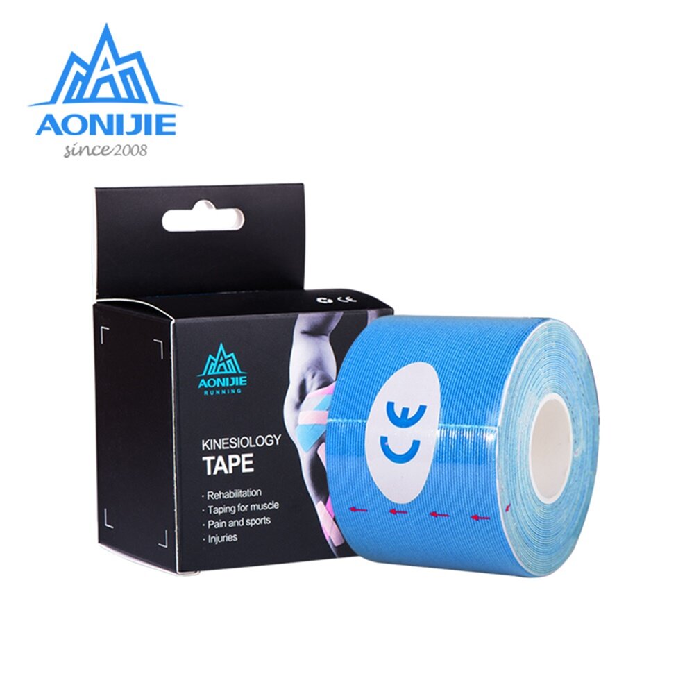 เทปติดกล้ามเนื้อ Aonijie รุ่น E4402 เทปบำบัด เทปพยุงกล้ามกล้ามเนื้อ Kinesio Tape ขนาด 5cm ยาว 5m ของแท้100% พร้อมส่ง! (P2)