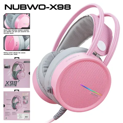 หูฟังเกมมิ่ง Nubwo X98 Gaming Headset 7.1 Virtual Surround เหมาะสำหรับเล่นเกมส์โดยเฉพาะ หูฟังแยกเสียง