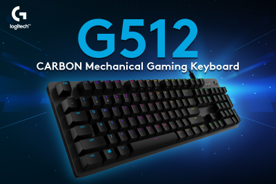LOGITECH G512 LIGHTSYNC RGB MECHANICAL GAMING KEYBOARD (CLICKY/BLUE)