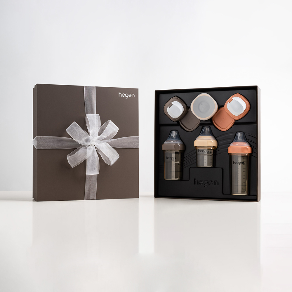 Hegen All-Star Collection ชุดขวดนม 3 ขนาด พร้อมฝาดื่มน้ำทุกแบบ