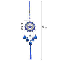 JACIRCLE  กระดิ่งลม กระดิ่งลมฮวงจุ้ย ดวงตาปีศาจ สีฟ้า EVIL EYE โมบายฮวงจุ้ย เสริมดวงชะตา เรียกทรัพย์ นำโชคดี
