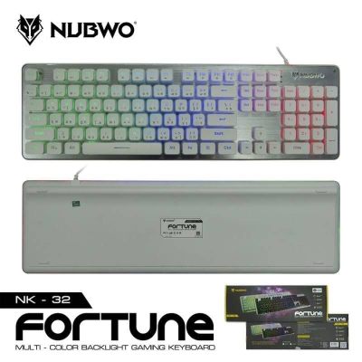 ดูภาพ Nubwo NK32 Fortune คีย์บอร์ด เสียงเงียบ ไฟสีรุ้ง 7 สี LED 4 รูปแบบ เพิ่มเติม Nubwo NK32 Fortune คีย์บอร์ด เสียงเงียบ ไฟสีรุ้ง 7 สี LED 4 รูปแบบ