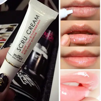 【Free Gift】ดูแลริมฝีปาก ให้ความชุ่มชื้น New Professional Moisturizing Full Lips Cosmetics Remove Dead Skin MIXIU Brand Propolis Exfoliating Lip Scrub Lip Care