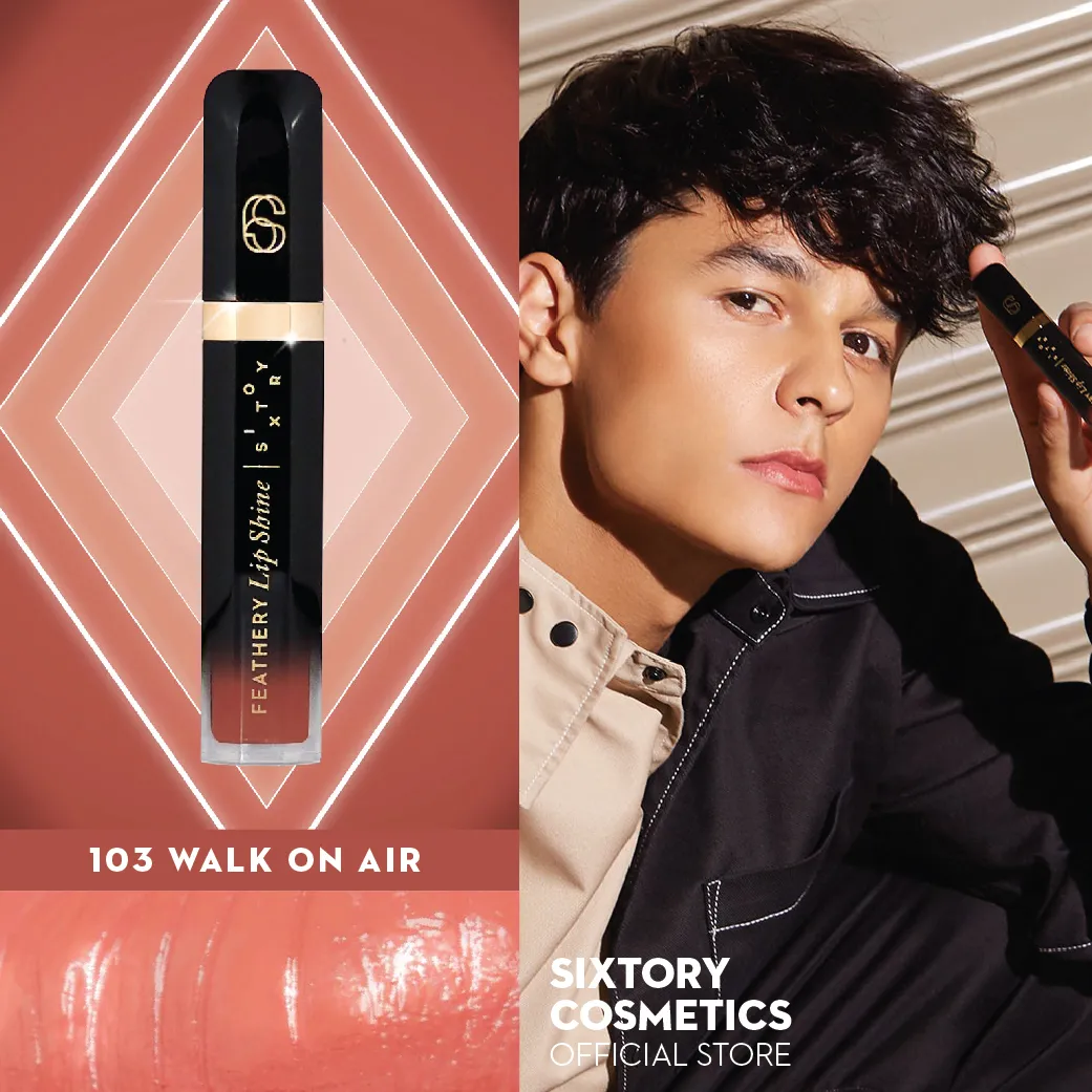 SIXTORY Feathery Lip Shine ซิคซ์ทอรี่ ลิป ชายน์ ลิปสูตรฉ่ำเบาพิเศษ ชุ่มชื้น ไม่เหนียว (เครื่องสำอาง,ลิปสติก,ลิป,ลิปกลอส,ลิปสติกผู้ชาย)