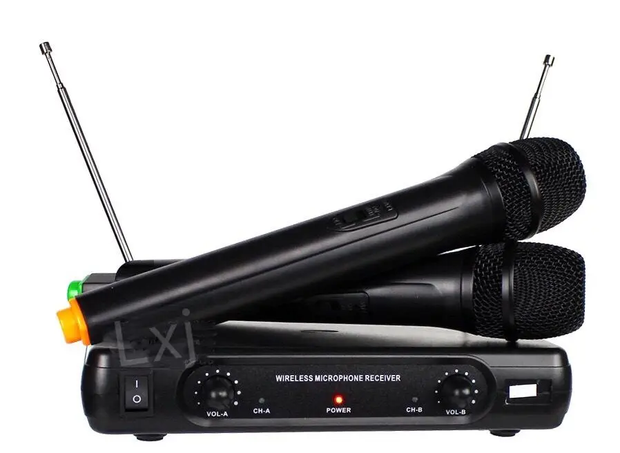 LXJไมโครโฟน ไมค์ลอย ไมค์ไร้สาย ไมค์ดิจิตอง สำหรับ ร้องเพลง และ ประชุมคาราโอเกะ VHF รุ่น LX-206