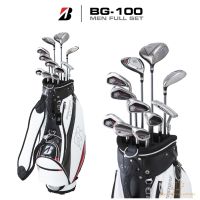 Full Set - Bridgestone รุ่น BG-100 (ชุดไม้กอล์ฟเซ็ท สำหรับผู้ชาย) [11 ชิ้น (1W5W4U6-PWAWSWPT) caddie bag]
