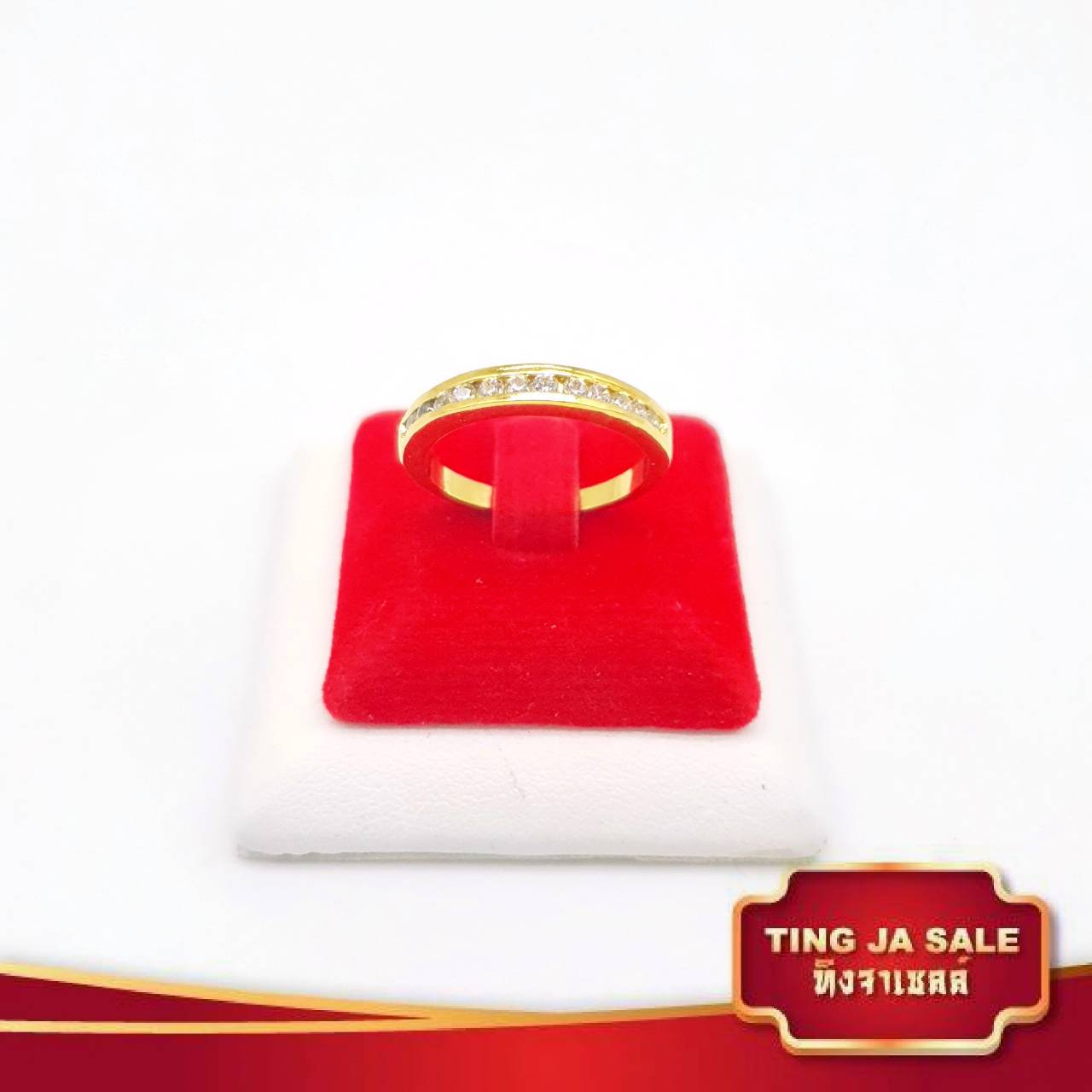 แหวนชูดีไซน์คลาสสิค ประดับเพชร แหวนผู้หญิง แหวนคู่ แหวนคู่รัก เครื่องประดับ สินค้าขายดีพร้อมส่ง