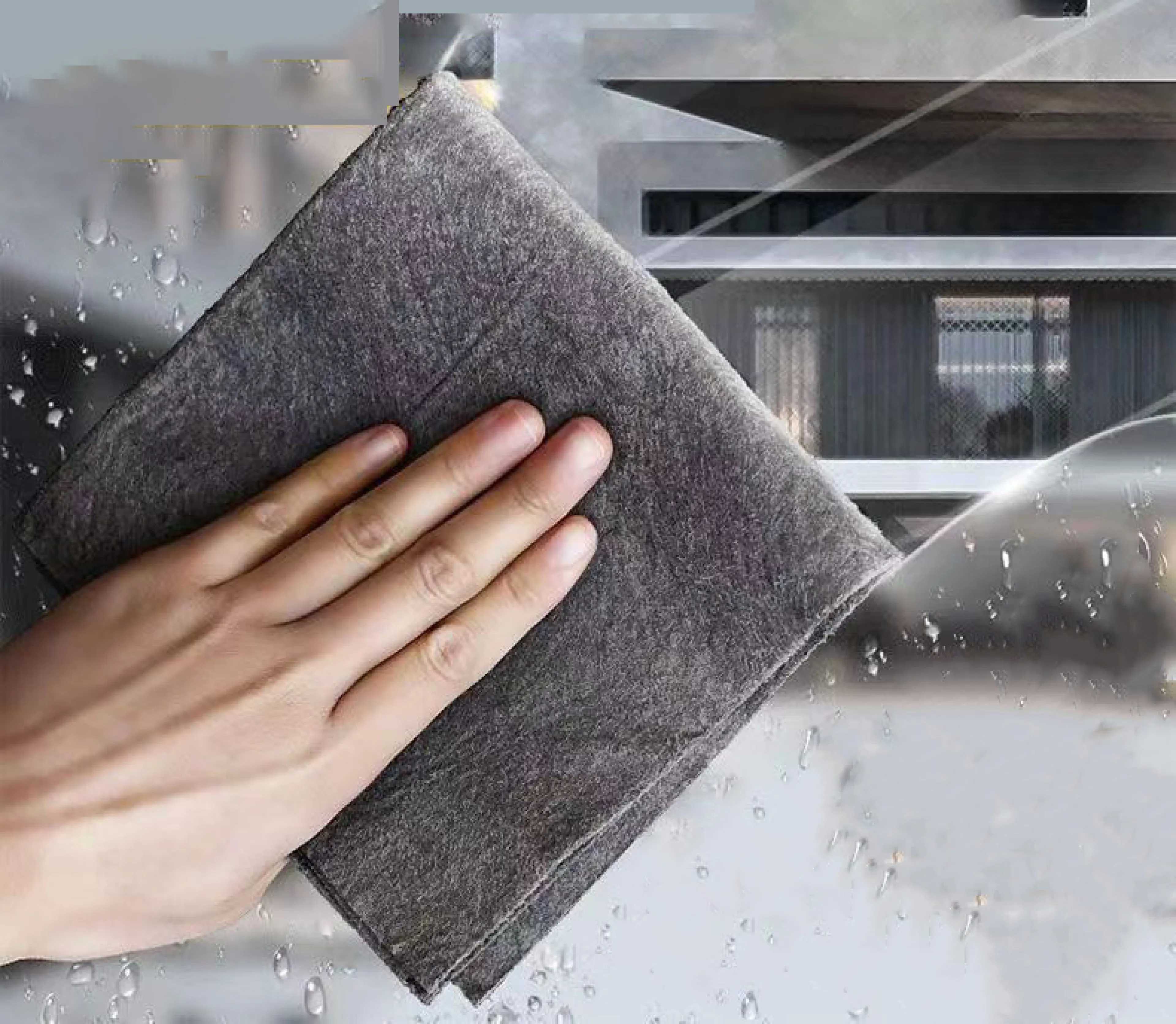 Magic Window cleaning cloth Nano glass fiber window cleaning cloth