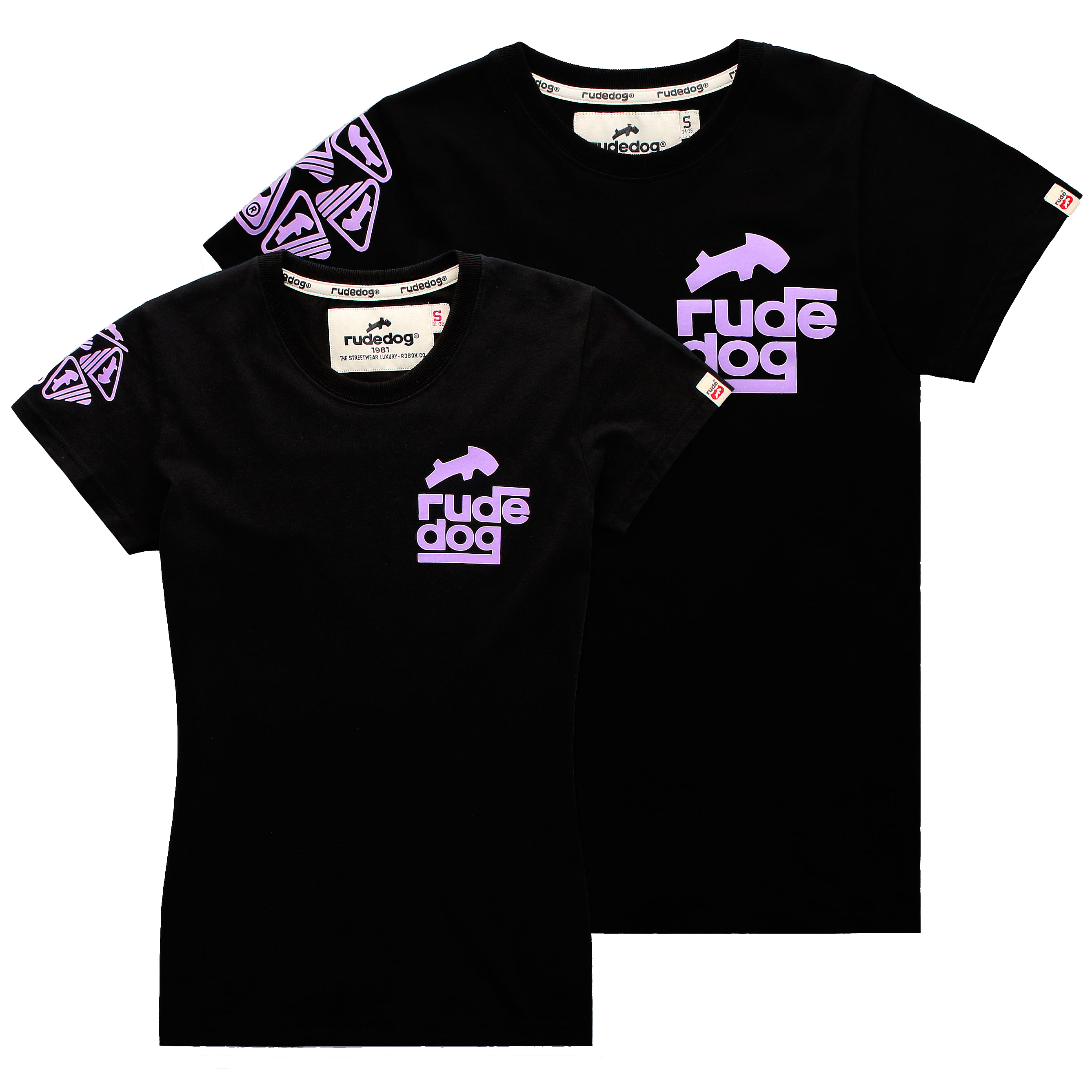 rudedog T-shirt เสื้อยืด รุ่น SquareRude (ผุ้หญิง) แฟชั่น คอกลม ลายสกรีน ผ้าฝ้าย cotton ฟอกนุ่ม ไซส์ S M L XL