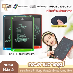ภาพหน้าปกสินค้าThai shopping กระดานวาดรูปเด็ก LCD Writing Tablet กระดานวาดภาพ กระดานเขียน แท็บเล็ตวาดรูป ขนาด 8.5 และ 12นิ้วจอสี เสริมพัฒนาการ ลบในปุ่มเดียว มี 7สี ที่เกี่ยวข้อง