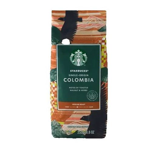 STARBUCKS Coffee Bean Roasted COLUMBIA (USA Imported) 250g. ราคา 648 บาท*ส่งฟรี
