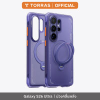 Torras Q3Air ° ขาตั้งแม่เหล็ก S26 Samsungเคสพิเศษป้องกันเกรดทหารกันกระแทก Tutup Lensa Kamera เข้ารูปพอดีพื้นผิวด้าน-กันลื่นและให้ความรู้สึกพรีเมี่ยม
