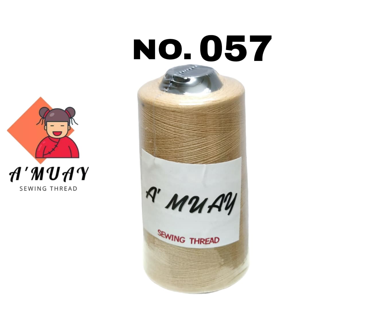 ด้ายเย็บผ้า ด้ายเย็บสี เบอร์40/2 ตราอาหมวย
