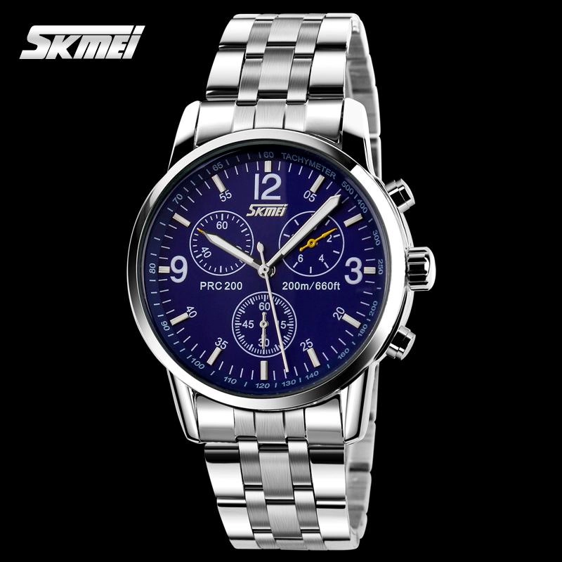 ภาพหน้าปกสินค้าSKMEI 9070 มาใหม๊ใหม่ นาฬิกาหรูหรา นาฬิกากันน้ำ นาฬิกาผู้ชาย ดูสง่างาม (มีการชำระเงินเก็บเงินปลายทาง)แท้100% นาฬิกาแฟชั่น