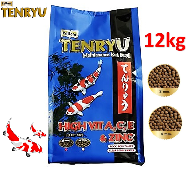 อาหารปลาคาร์ฟ TENRYU เท็นริว ขนาด 12 กิโลกรัม