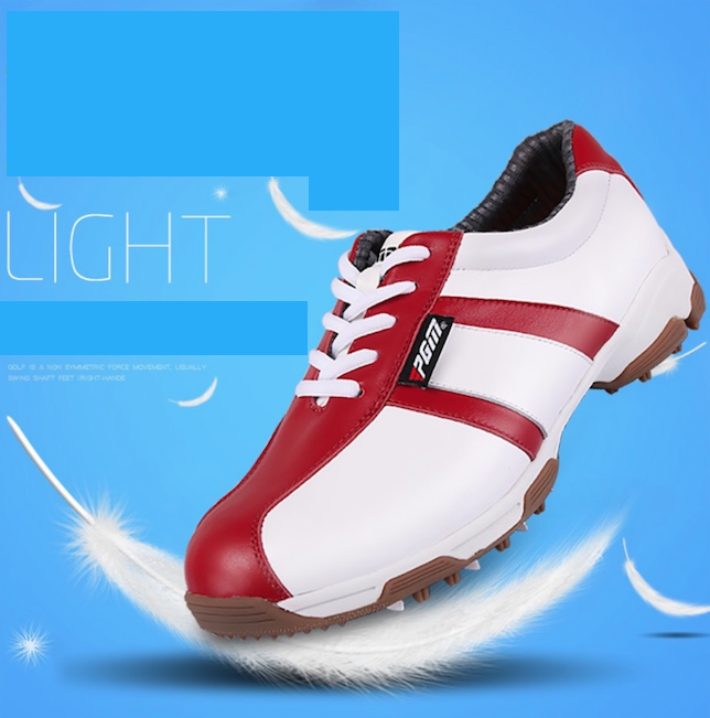 EXCEED PGM Women Golf Shoes WHITE-RED SIZE EU:35-EU:39 (XZ059)