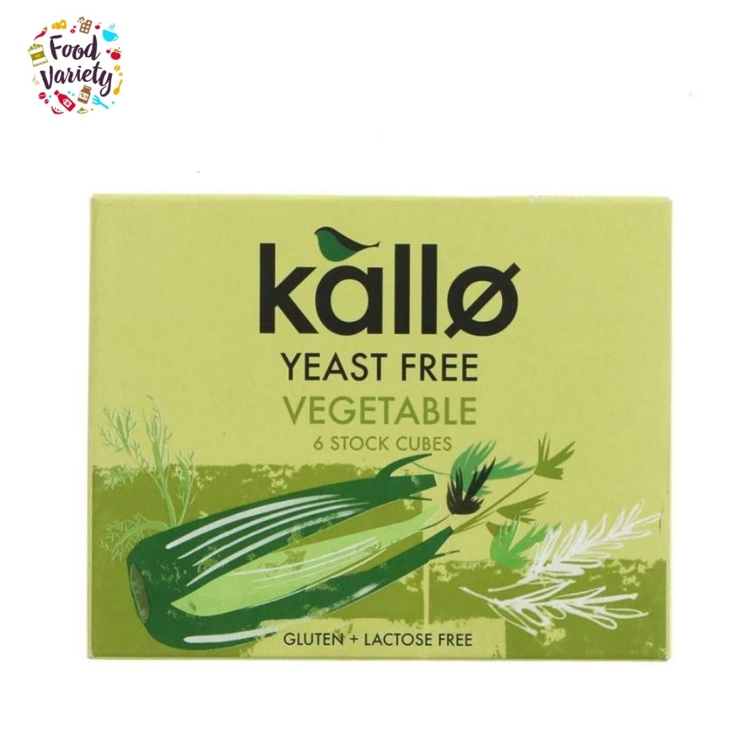 Kallo Yeast Free Vegetable Stock Cubes 66g (6 stock cubes)