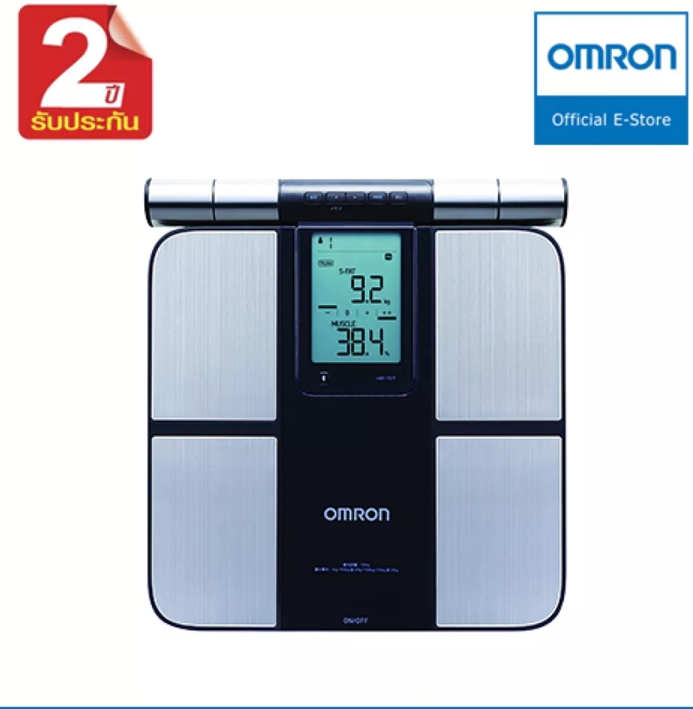 ผลิตภัณฑ์เพื่อสุขภาพ Omron เครื่องวัดองค์ประกอบร่างกาย /สเกลวัดไขมัน รุ่น Hbf-702T (เชื่อมต่อผ่าน App ได้) รับประกันจากศูนย์ (อ้างอิงจากศูนย์บริการอย่างเป็นทางการ) ราคา 5,490 บาท*ส่งฟรี