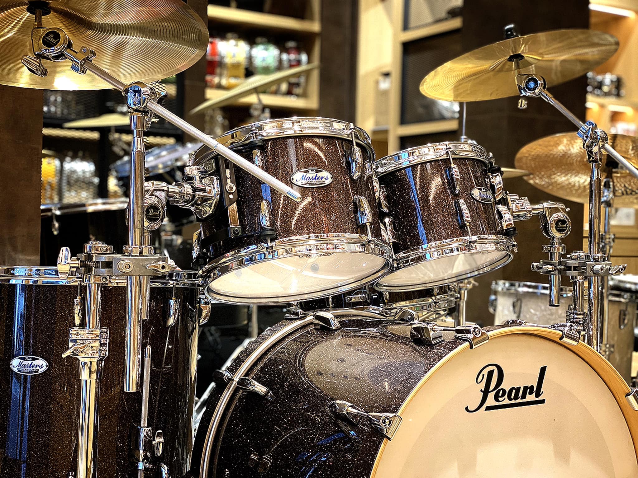 กลองชุด PEARL Masters Maple Complete Drumset 6Pc ( 6ply 5.4 mm premium North American Maple Shell )