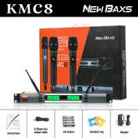 NewBaxs KMC8 ไมโครโฟนมืออาชีพหนึ่งลากสอง UHF ไร้สายเซ็กเมนต์ปรับความถี่พูดคุยง่ายบ้าน KTV กลางแจ้งการประชุมเวทีประสิทธิภาพทีมเหตุการณ์ขนาดใ