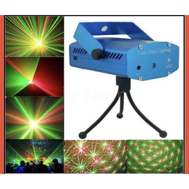 Mini Laser Stage Lighting ไฟดิสโก้เทค ไฟปาร์ตี้ ไฟคาราโอเกะ ไฟเวที