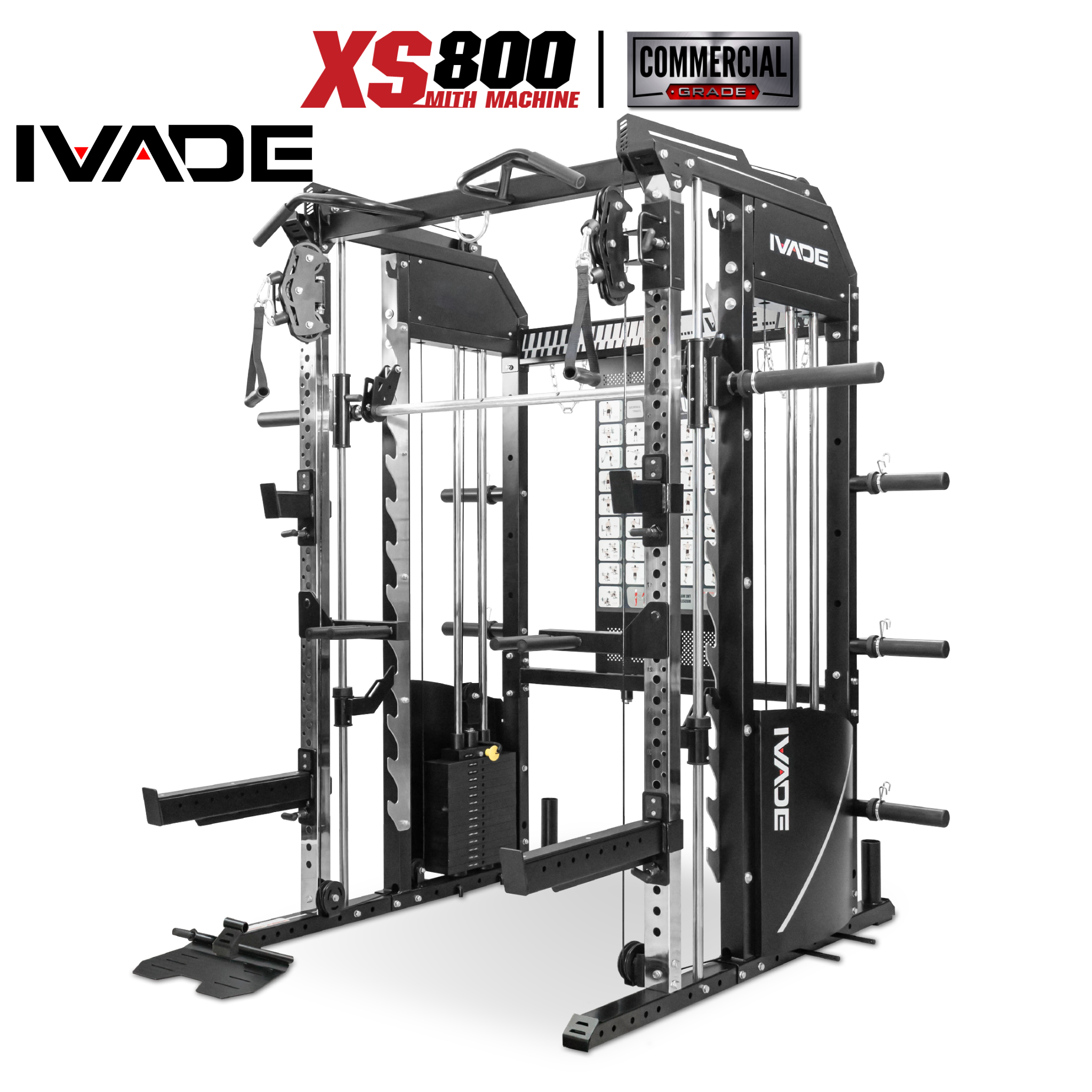 เครื่องออกกำลังกาย Home Gym IVADE Pre-Order 10 Days Smith Machine Xs800 (กึ่งเชิงพาณิชย์) - ยี่ห้อ Ivade ราคา 69,900 บาท*ส่งฟรี