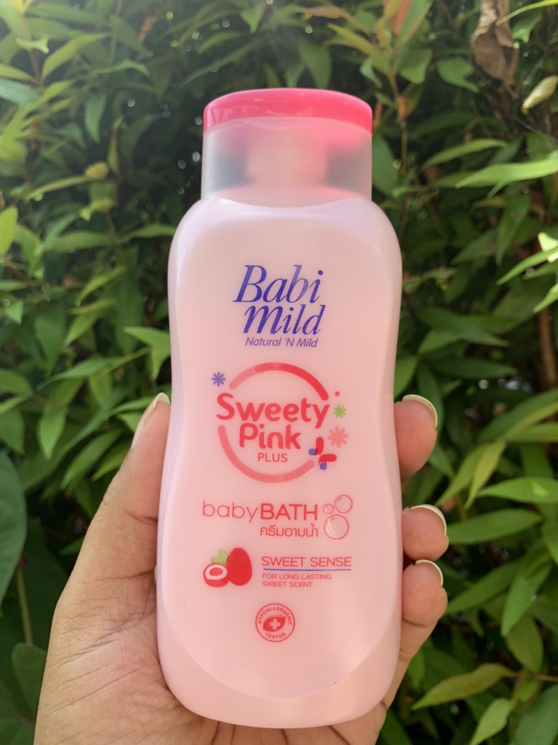 ครีม อาบน้ำ สำหรับ เด็ก Sweety Pink Plus Baby Bath ปริมาณ 180 มล.