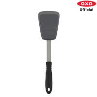 OXO ตะหลิว ซิลิโคน สีดำ | OXO GG Silicone Flexible Turner Black l  ใช้ผัด ทอด หรือประกอบอาหารทั่วไป ใช้ได้กับกระทะทุกชนิด