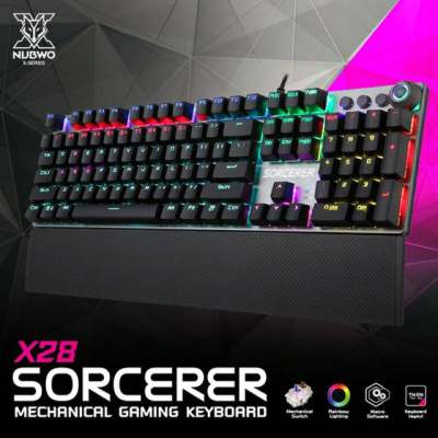 ดูภาพ NUBWO X28 KEYBOARD SORCERER X28 คีย์บอร์ดเกมมิ่ง ปุ่มแมคคานิคอล ปรับเปลี่ยนโหมดด้วยลูกบิด เพิ่มเติม NUBWO X28 KEYBOARD SORCERER X28 คีย์บอร์ดเกมมิ่ง ปุ่มแมคคานิคอล ปรับเปลี่ยนโหมดด้วยลูกบิด