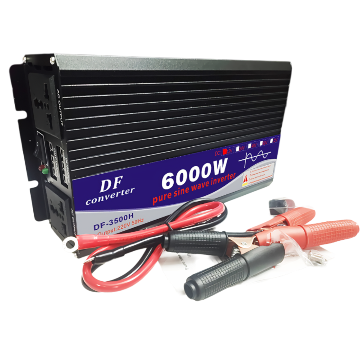 Inverter6000W อินเวอร์เตอร์เพียวซายเวฟ อินเวอร์เตอร์ ตัวแปลง puresinewave ไฟฟ้า12V inverter 12v to 220v ของแท้ inverter pure sinewave อินวอเตอร์24v ราคา 3,329 บาท*ส่งฟรี