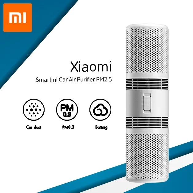 Xiaomi Smartmi car Air Purifier เครื่องฟอกอากาศในรถ กรอง PM2.5 สีขาว เครื่องฟอกอากาศในรถยนต์