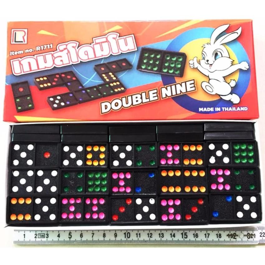 Lucky.Store โดมิโน่ Dominoes Double Nine 55 ชิ้น ของเล่น