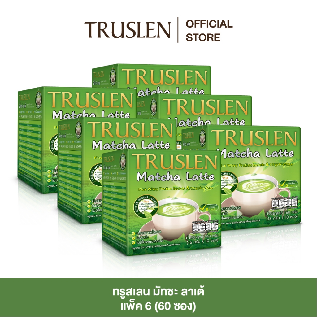 Truslen Matcha Latte 16g 10 Pc (Pack of 6 Boxes) ราคา 1,140 บาท*ส่งฟรี