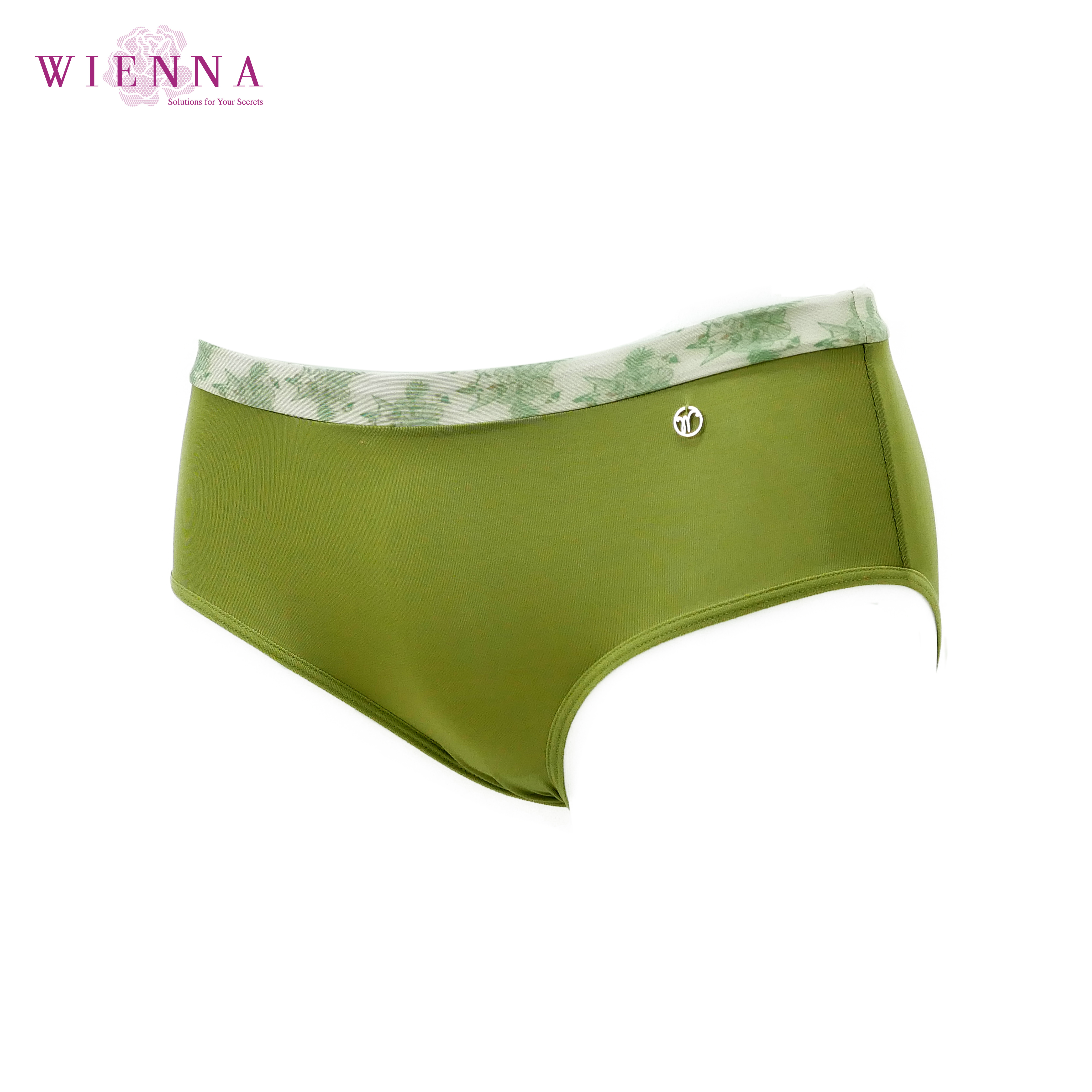 Wienna DU13201 ชุดชั้นใน เวียนนา กางเกงใน Tropical Panties ครึ่งตัว อุ้มก้น ไซซ์ M,L,E(XL) สีน้ำเงิน , เขียว
