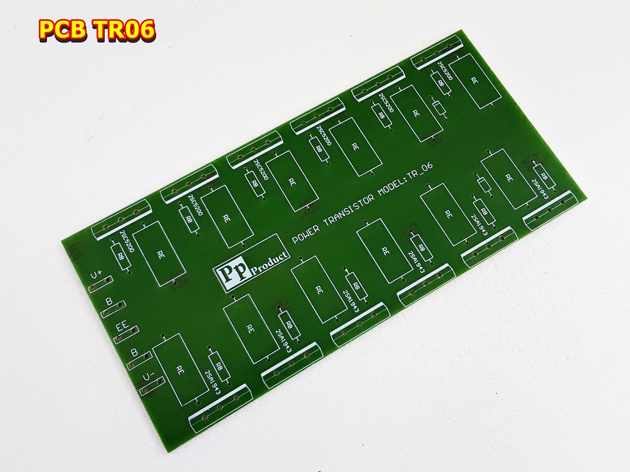 PCB แผ่นขนานทรานซิสเตอร์ ไบโพล่าTR5-6-8คู่ สำหรับฮีทซิ้ง3นิ้ว036A-058A