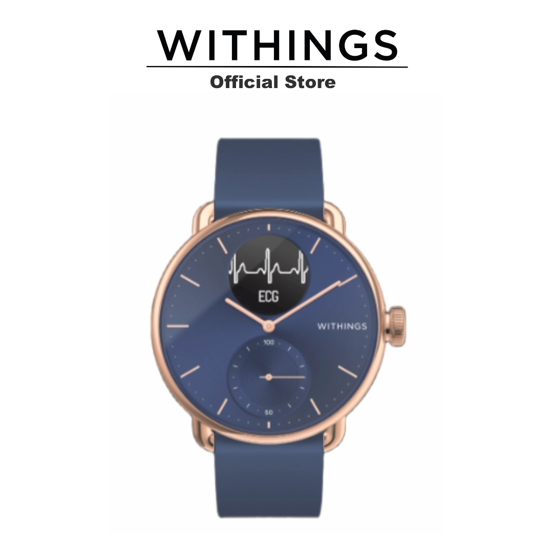 WITHINGS ScanWatch 38/42 mm นาฬิกาสมาร์ทวอทช์ ราคา 8,590 บาท*ส่งฟรี